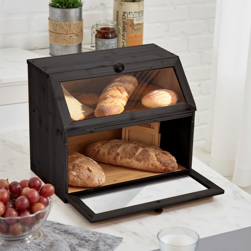 Double layer bamboo wood bread - layer,