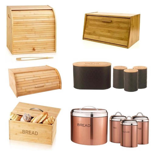 Bamboo wooden bread - bamboo, bin