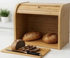 Double Decker Bamboo Bread Bin