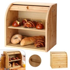 2 Layer Bamboo Bread Bin