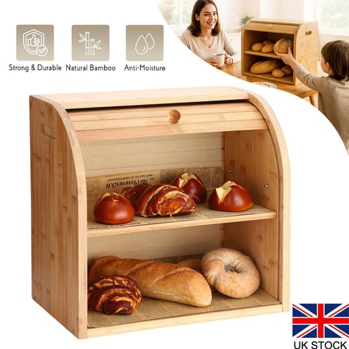 Tier bamboo bread bin - 2,
