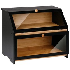 Double Decker Bamboo Bread Bin