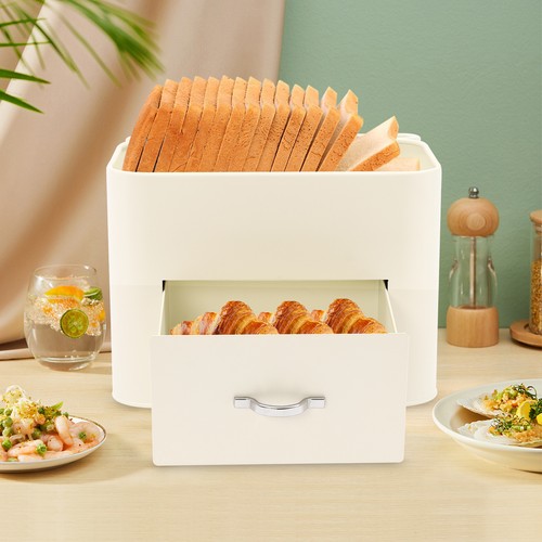 Modern bread bin kitchen metal - bread,
